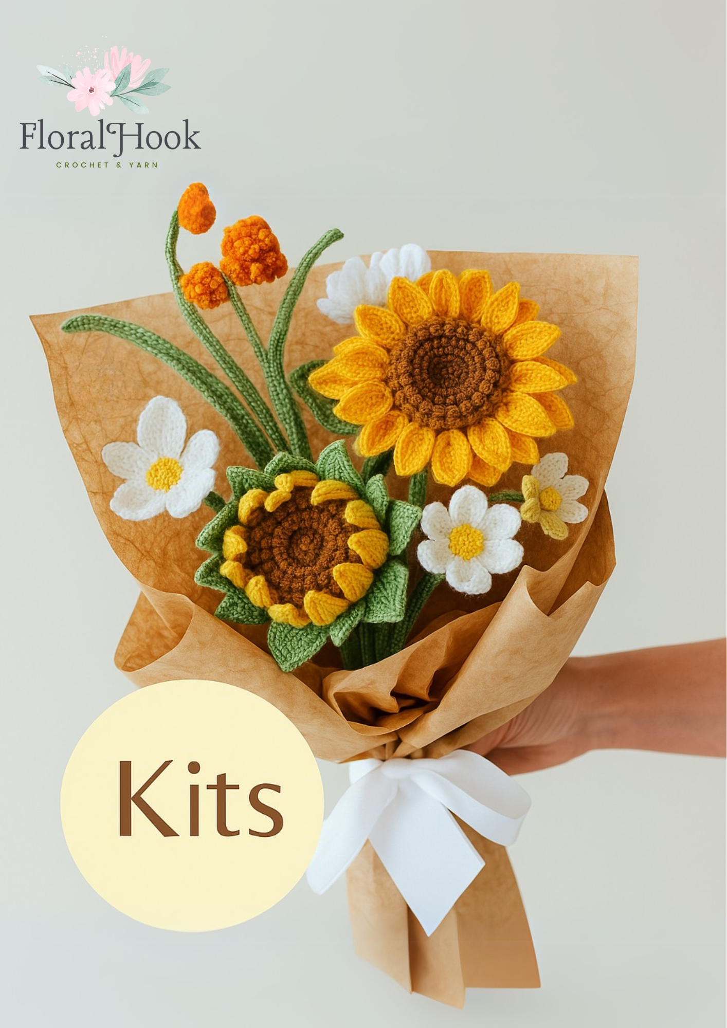 Budding Sunflower Bouquet Kit – with video pattern