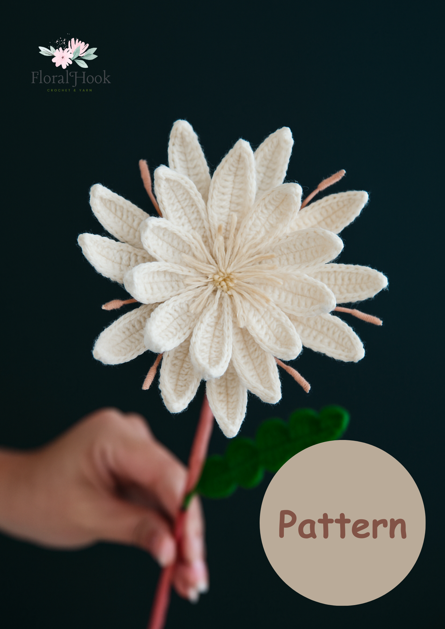 PDF & Video Pattern- Crochet Epiphyllum Oxypetalum