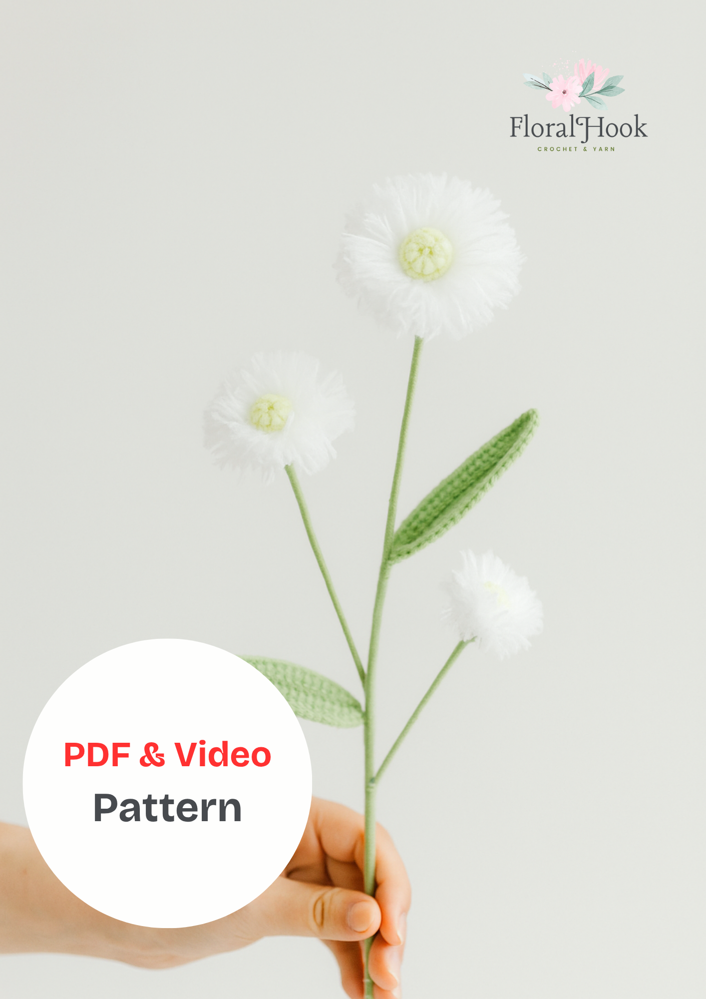PDF & Video Pattern - Fleabane Flower