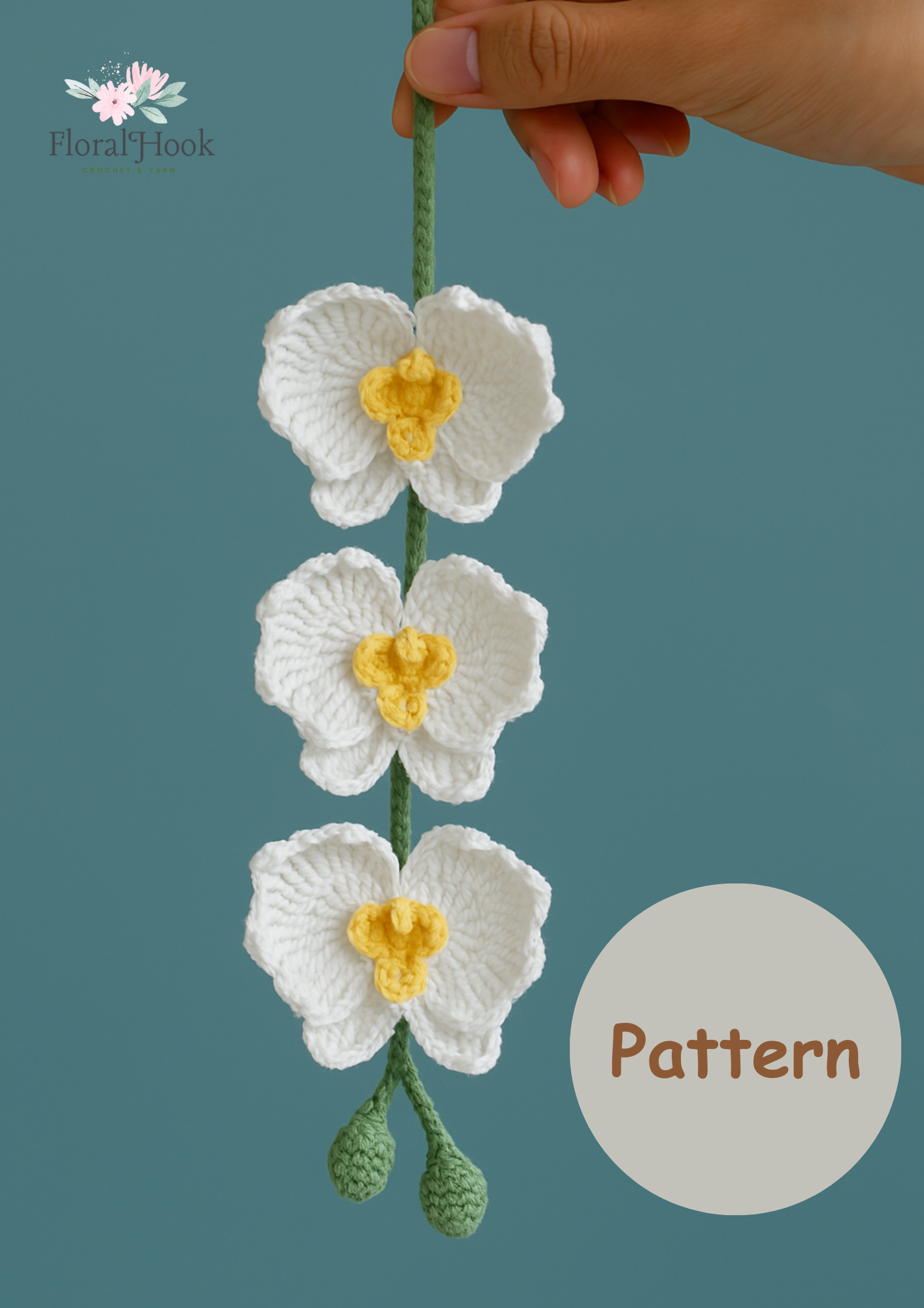 PDF & Video Pattern- Crochet Moth Orchid
