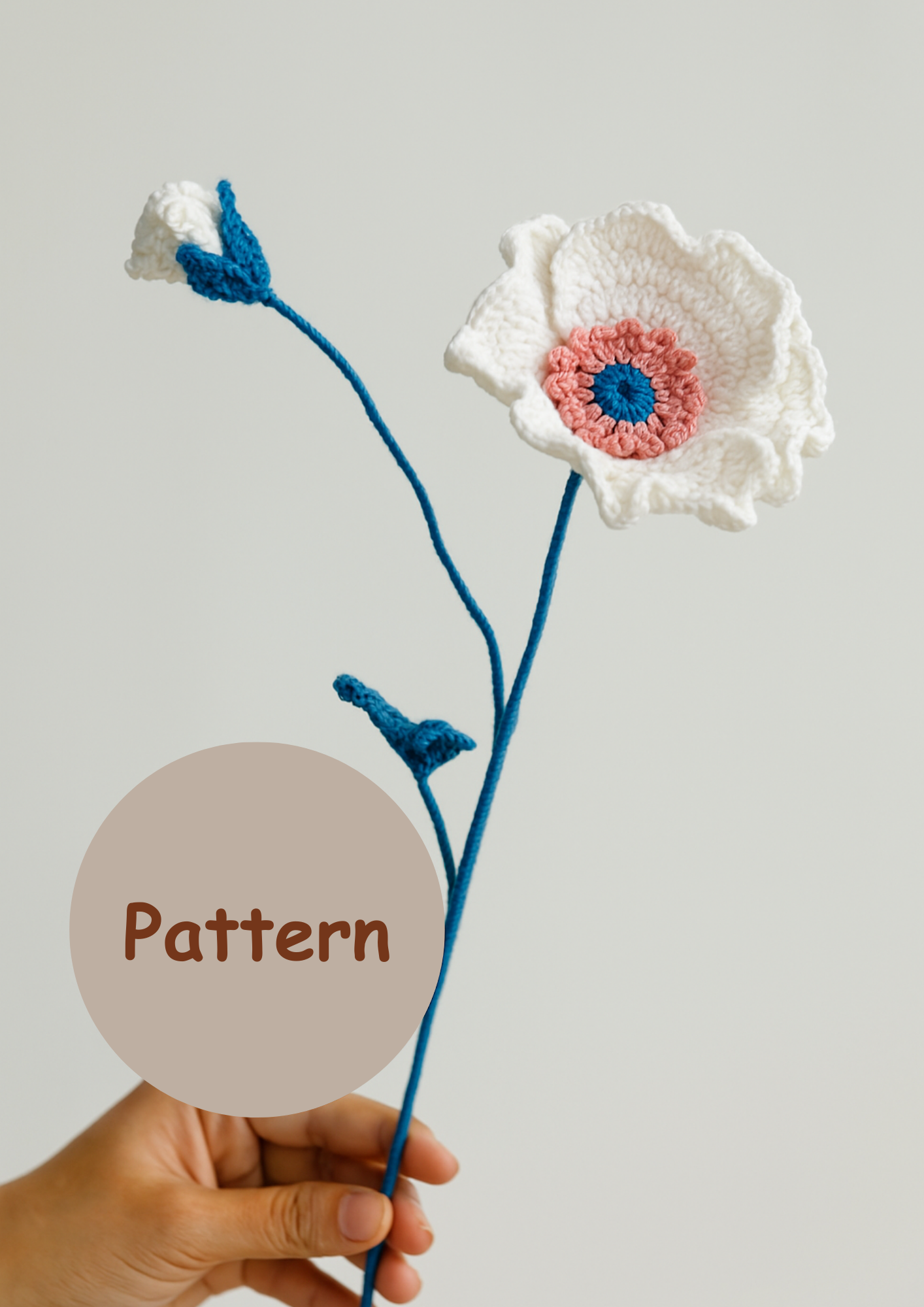 PDF & Video Pattern- Crochet Corn Poppy