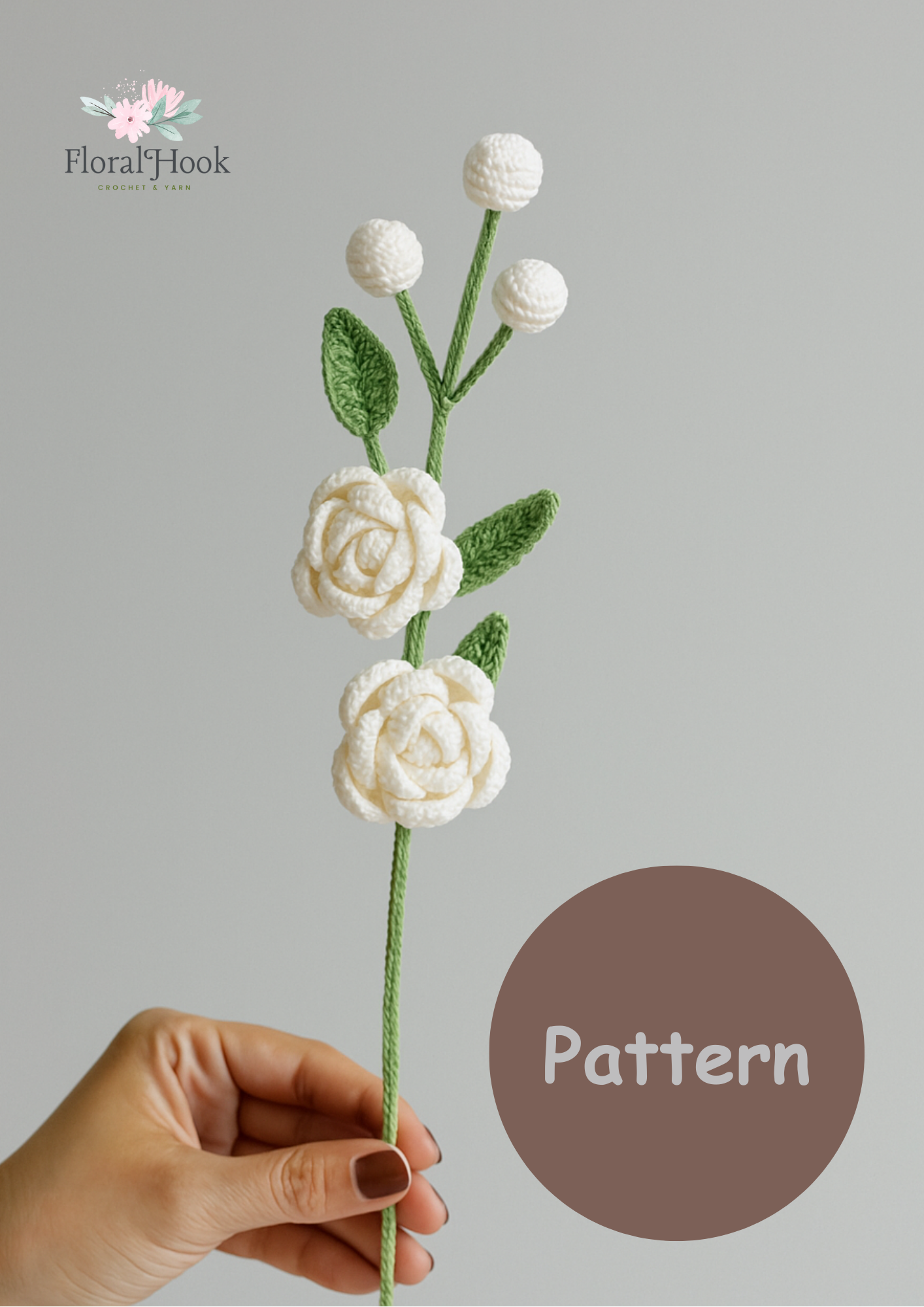 PDF & Video Pattern- Crochet Jasmine Flower
