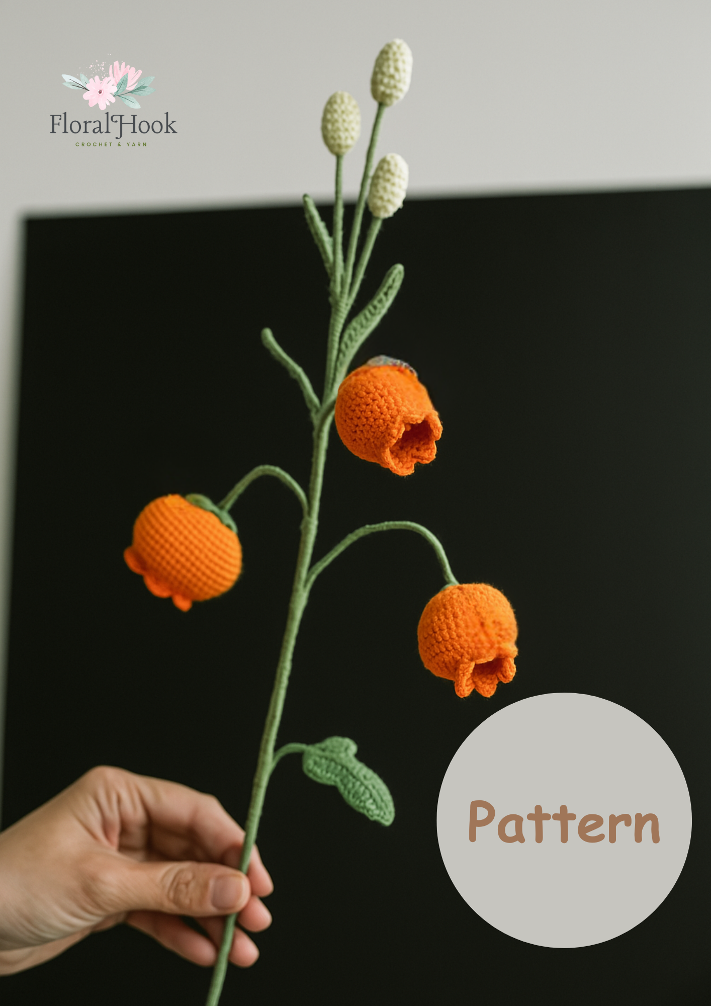 PDF & Video Pattern- Crochet Chinese Lantern Lily
