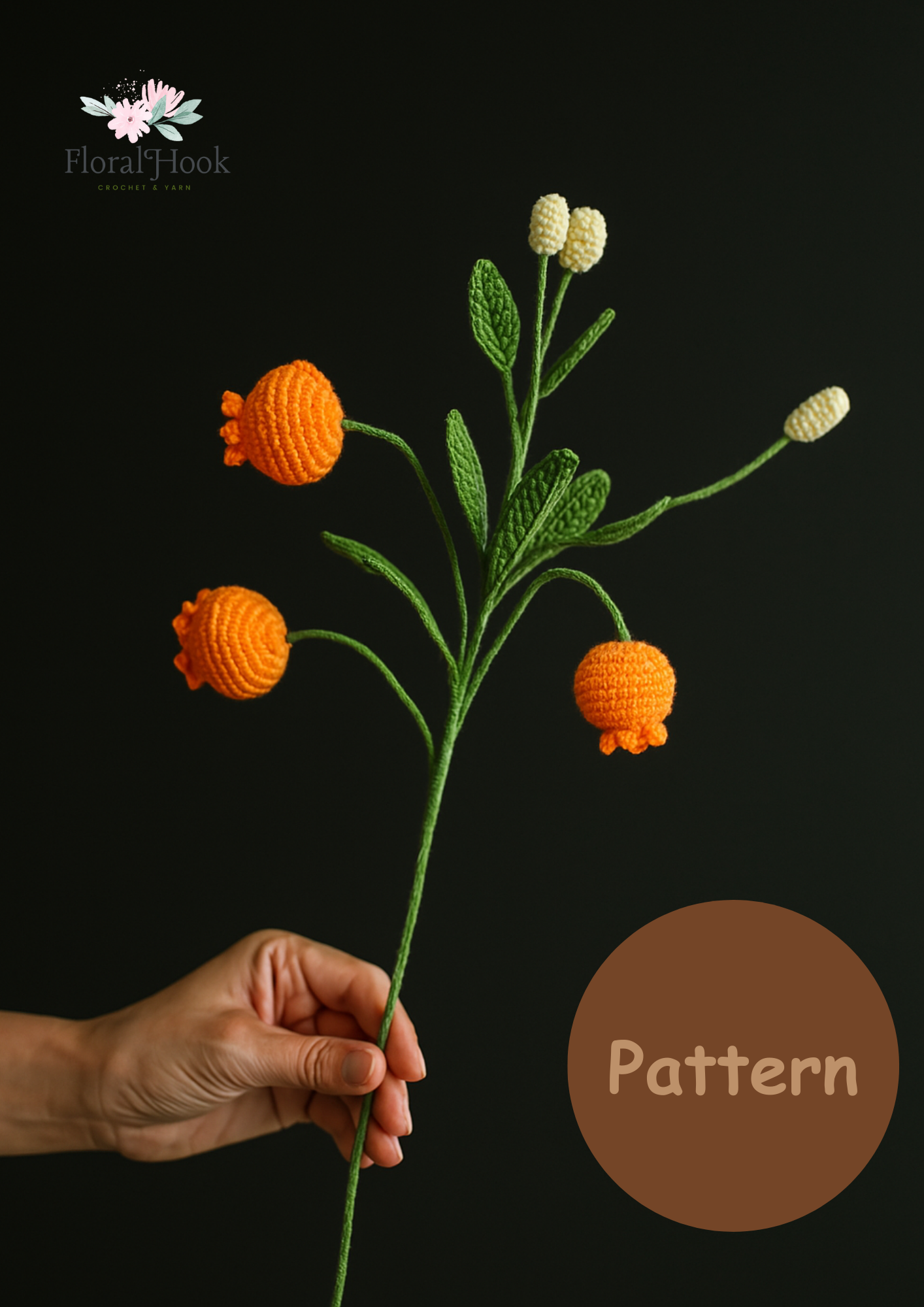 PDF & Video Pattern- Crochet Chinese Lantern Lily