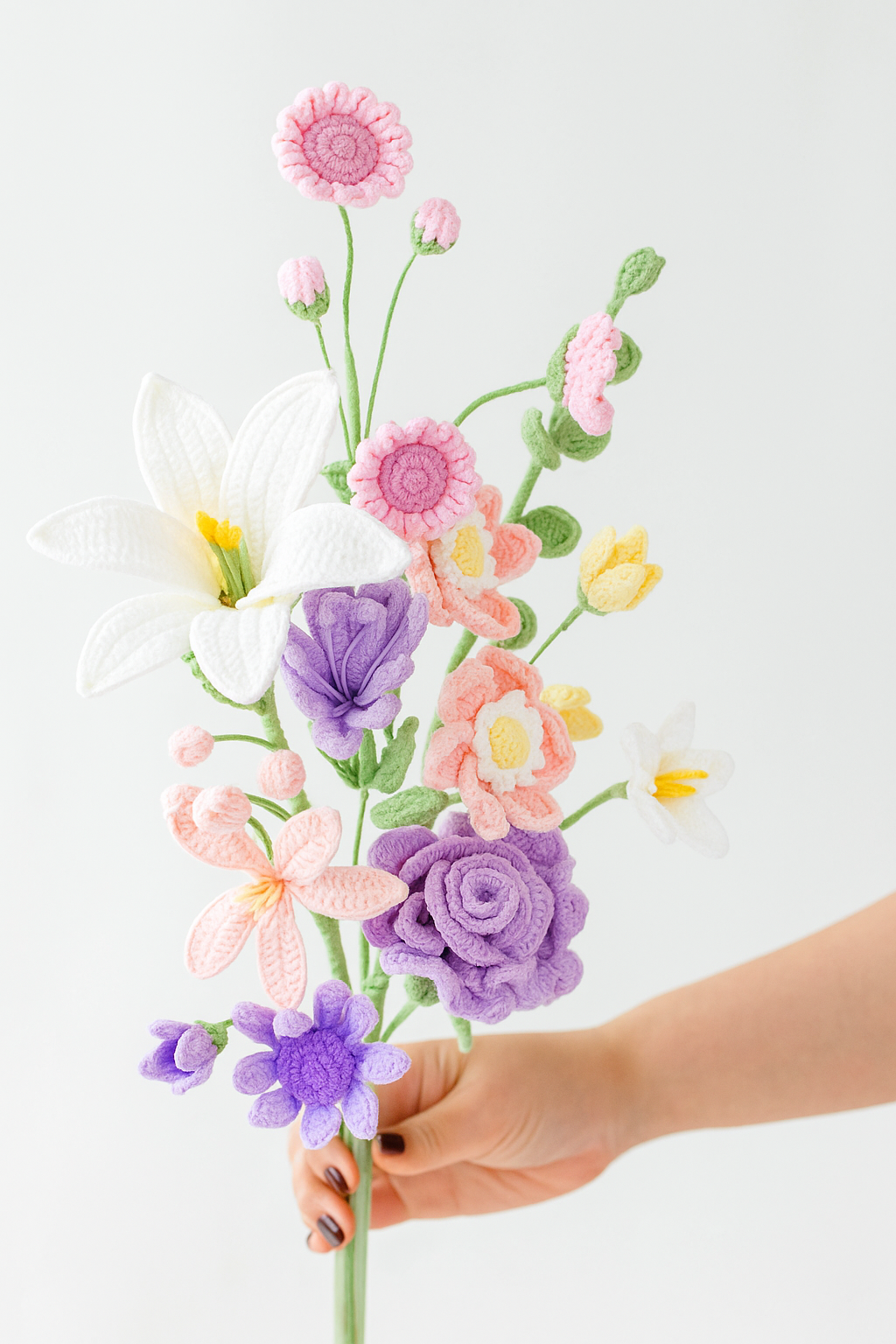 Aisha Rose and Lily Bouquet Kit – with video pattern