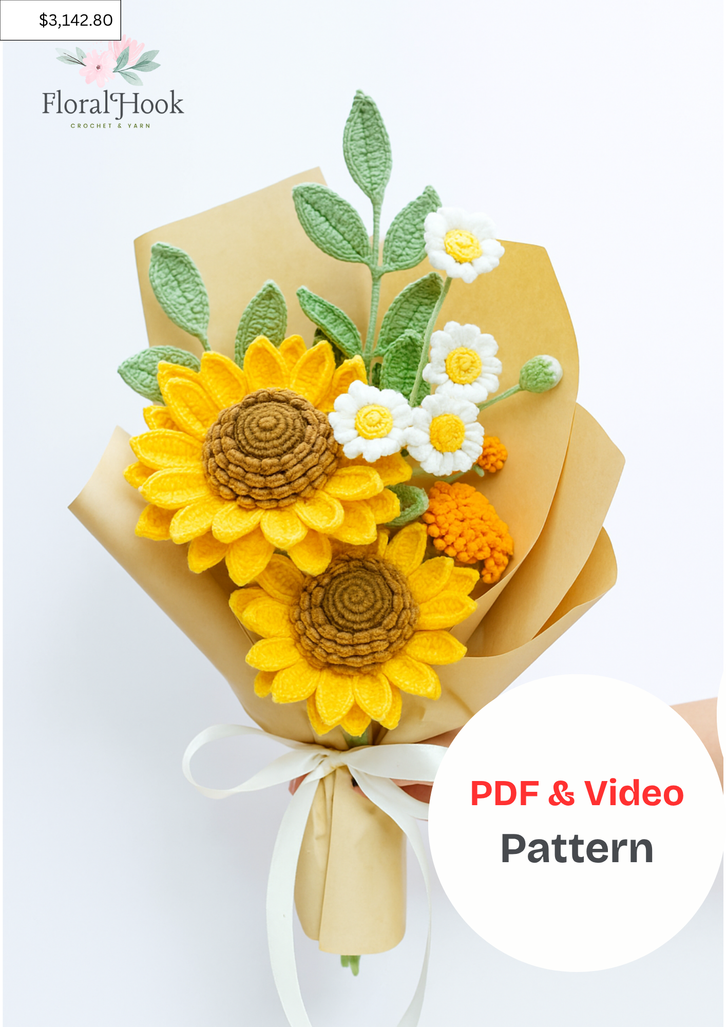 Sunflower Bouquet Kit - with video pattern