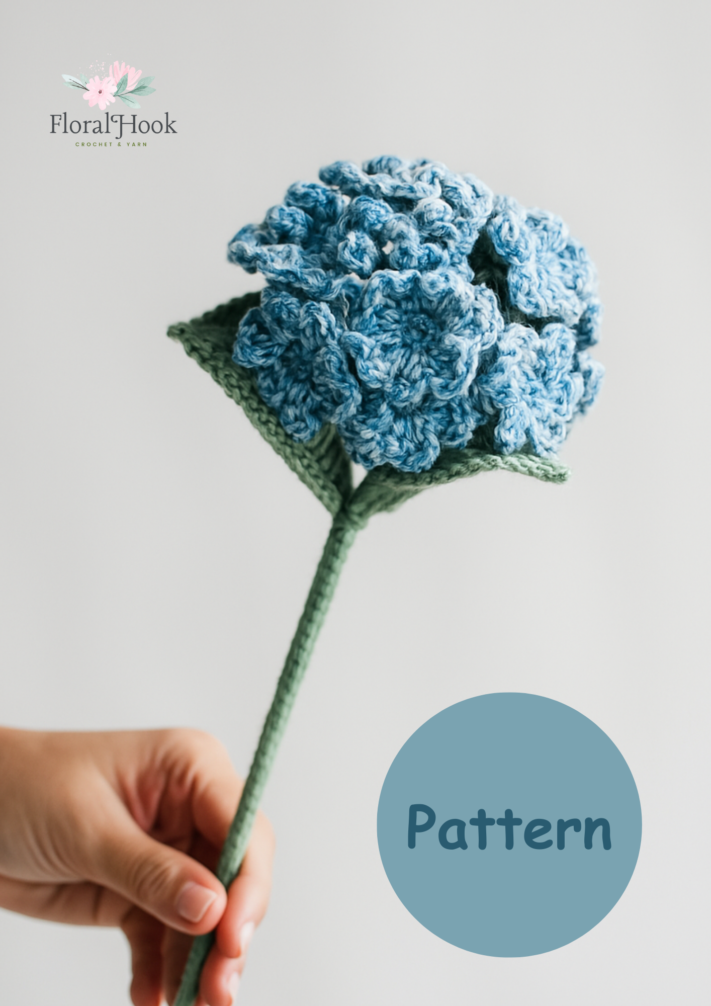 PDF & Video Pattern- Crochet Hydrangea