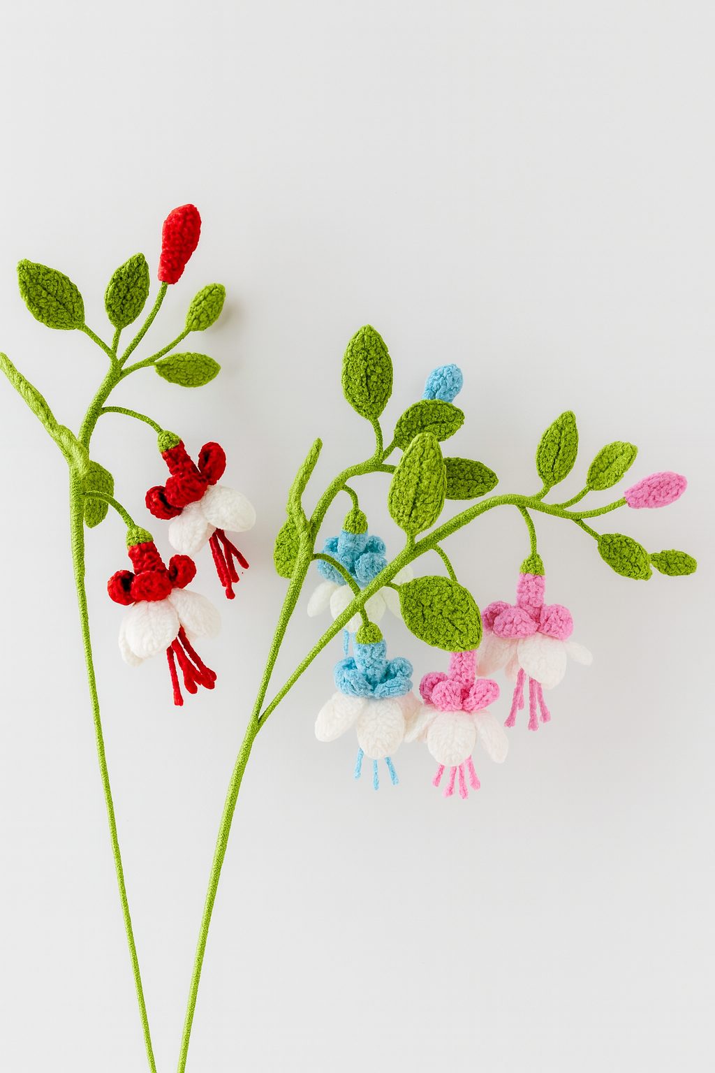 PDF & Video Pattern- Crochet Fuchsia Flower