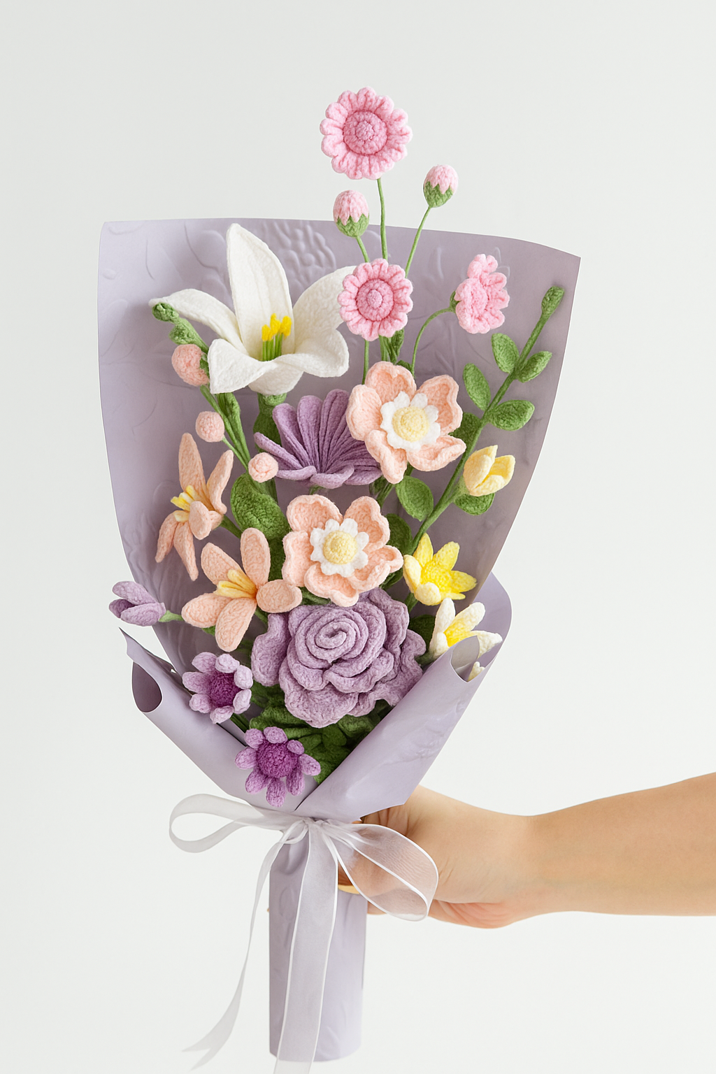 Aisha Rose and Lily Bouquet Kit – with video pattern