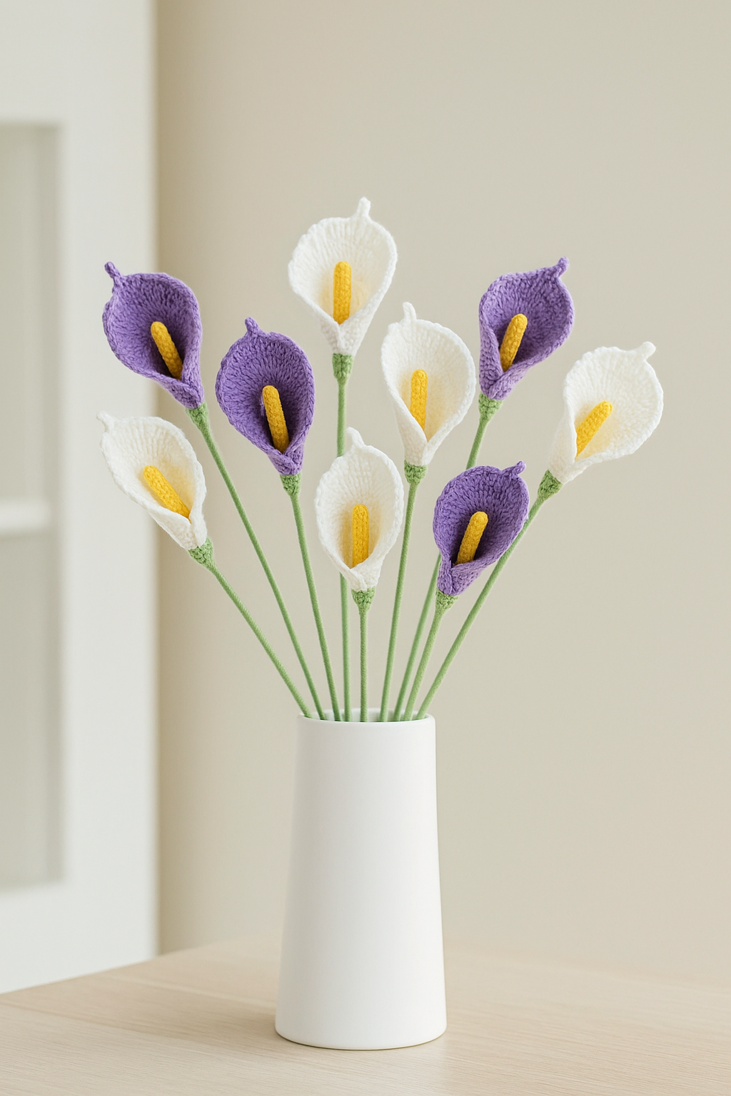 PDF & Video Pattern- Crochet Afghan Stitch Calla Lily
