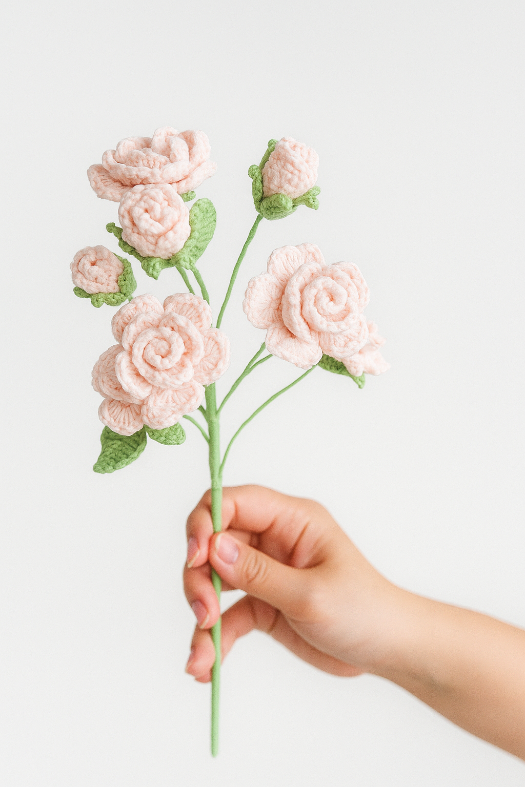 PDF & Video Pattern- Crochet Barbie Rose Flower