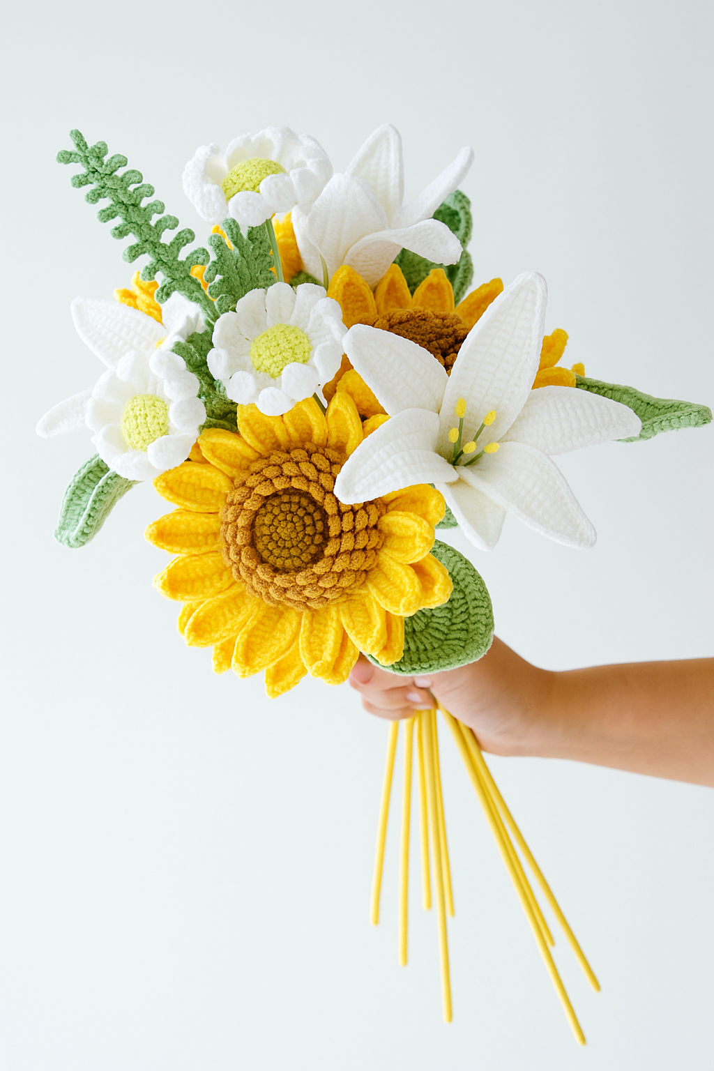 Sunflower and Lily Bouquet Kit-with PDF & Video pattern