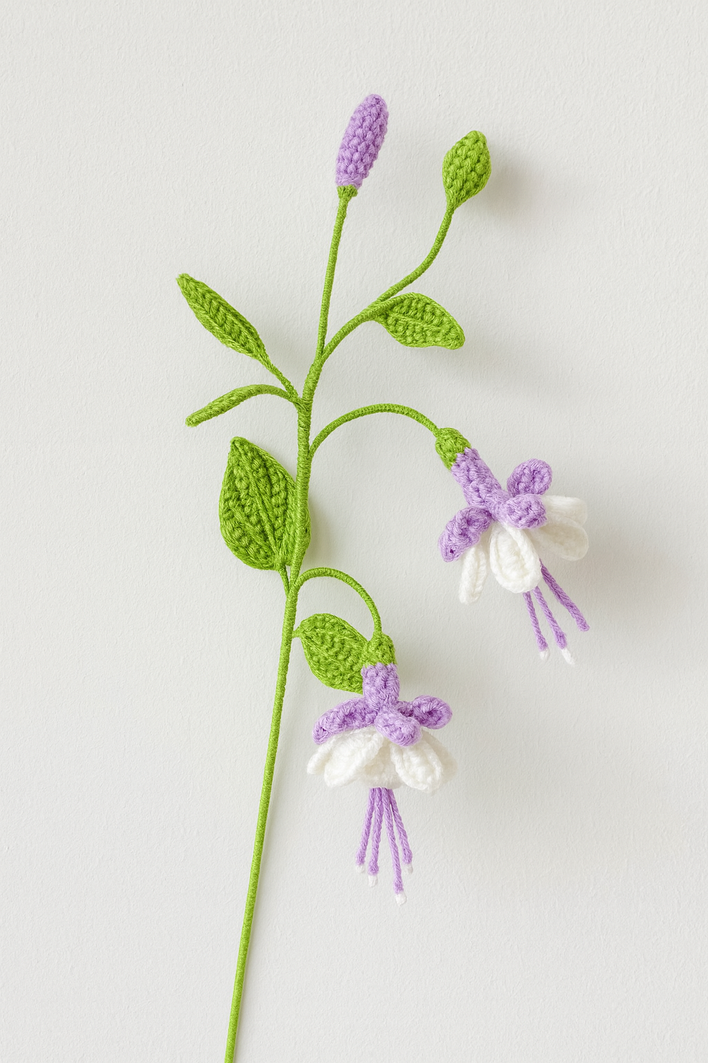 PDF & Video Pattern- Crochet Fuchsia Flower