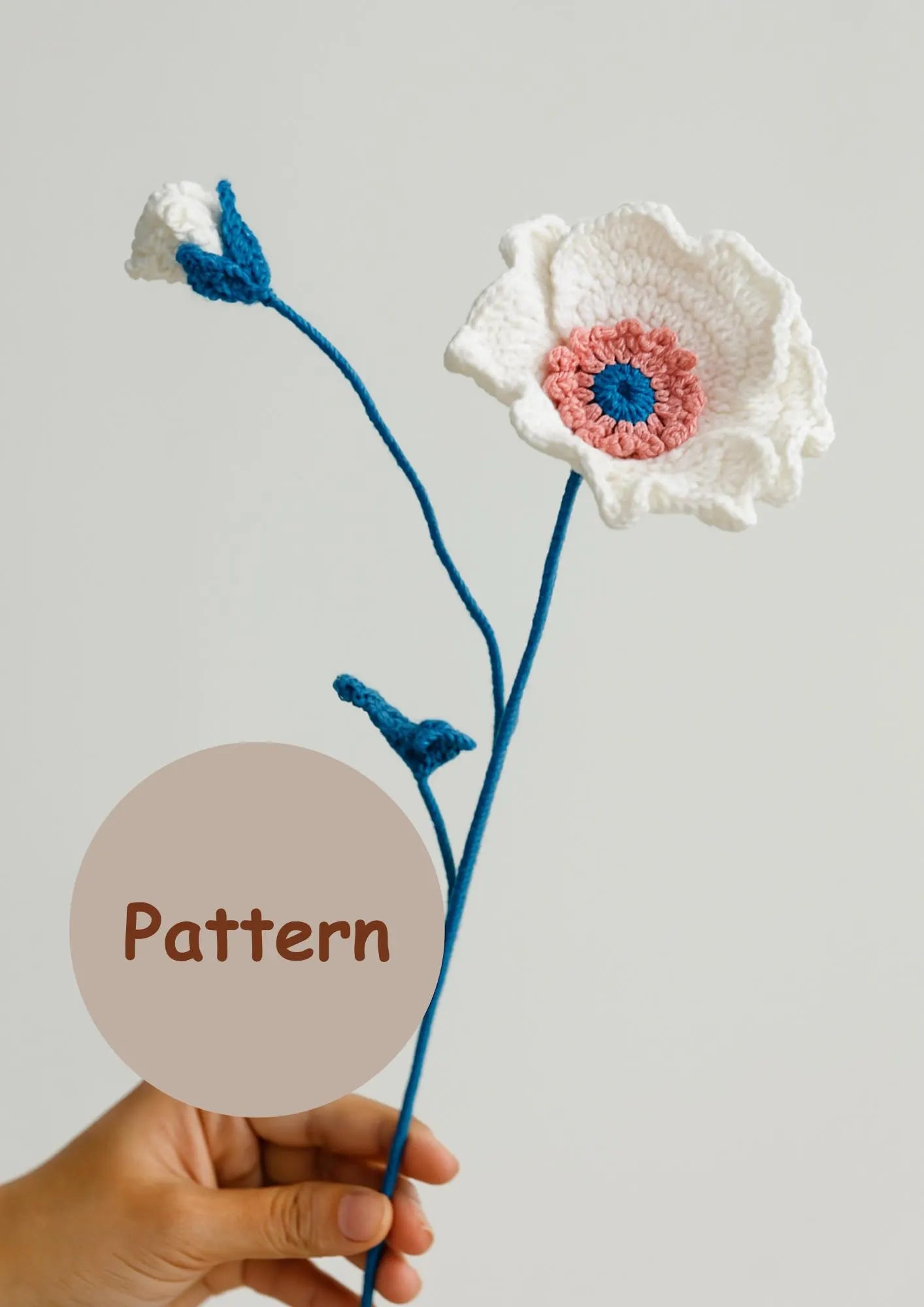 Corn Poppy and Lily Bouquet Kit-with video pattern