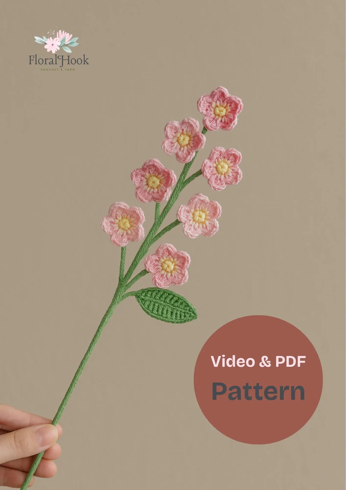 Corn Poppy and Lily Bouquet Kit-with video pattern