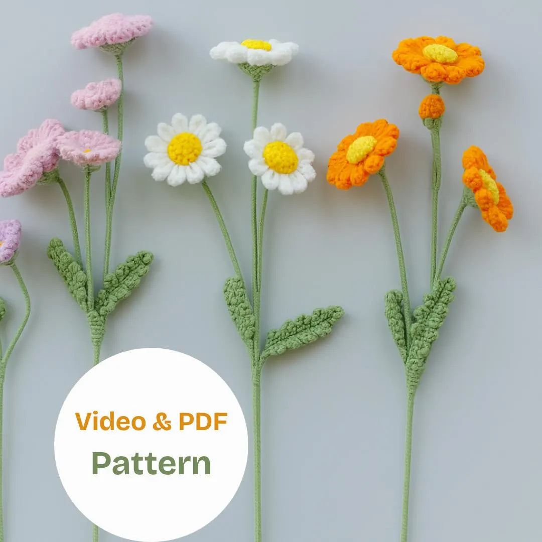 Yellow Rose and Tulip Bouquet Kit-with Video and PDF pattern