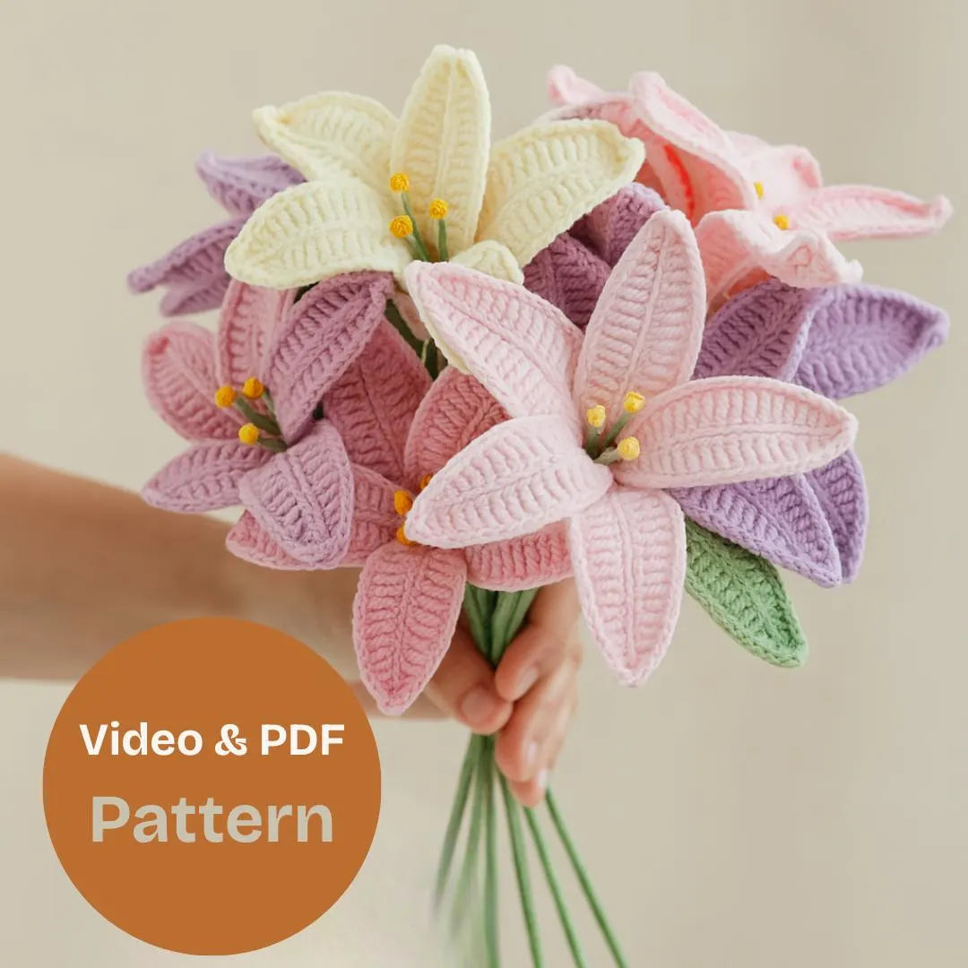 PDF & Video Pattern- Crochet Lily