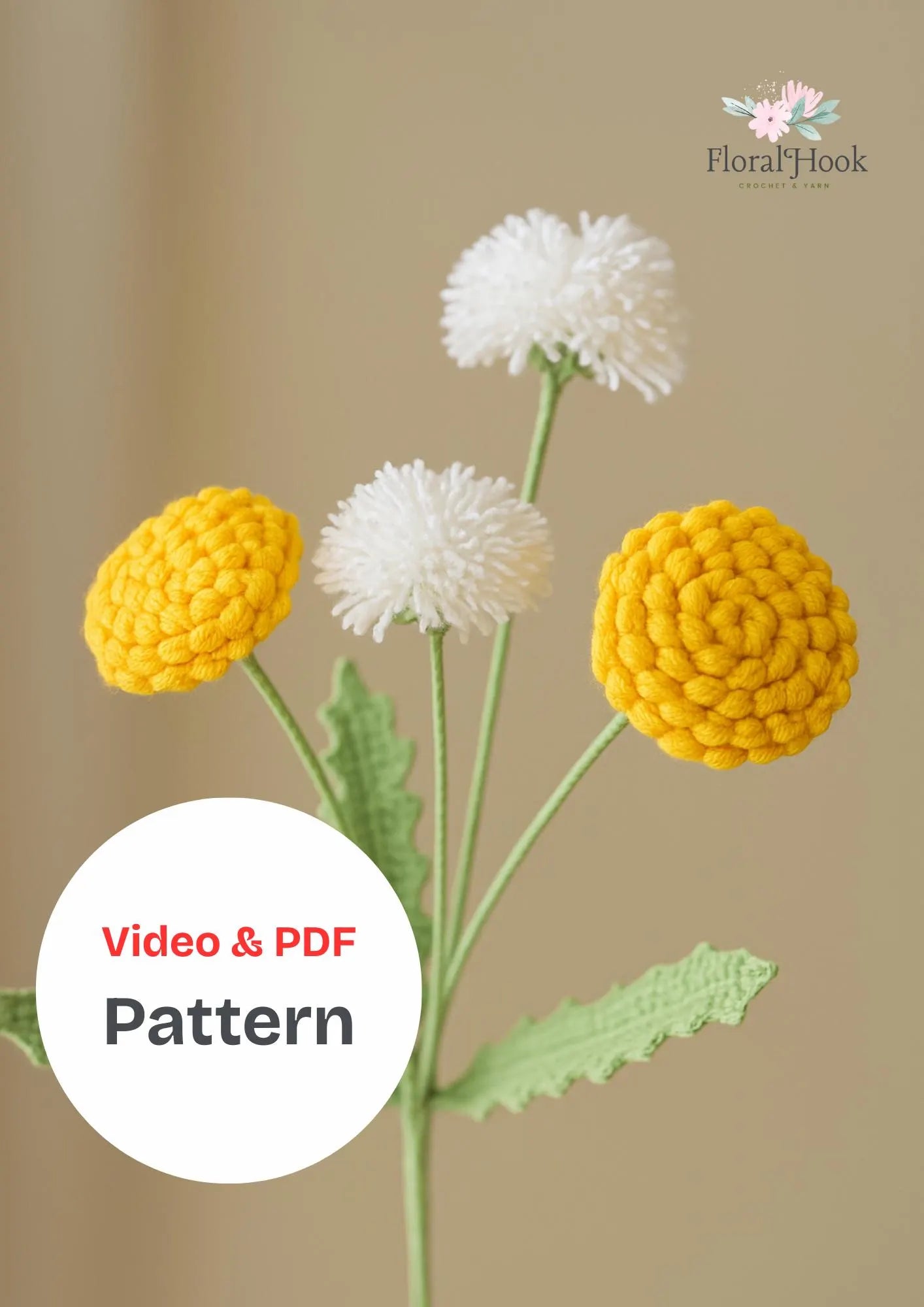 Blue Dahlia and Lily Bouquet Kit – with video pattern