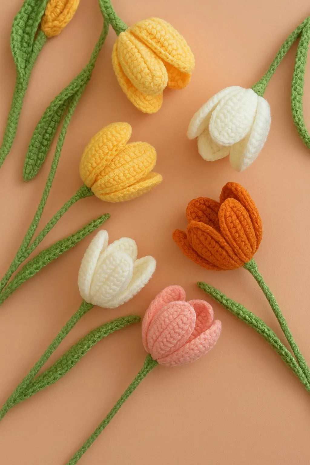Yellow Rose and Tulip Bouquet Kit-with Video and PDF pattern