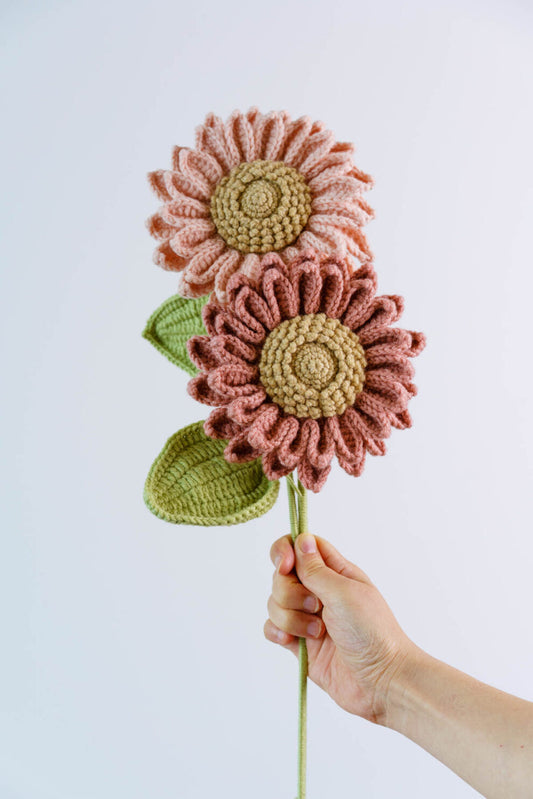 Sunflower Bouquet Crochet Free Pattern - Step by step for Beginners