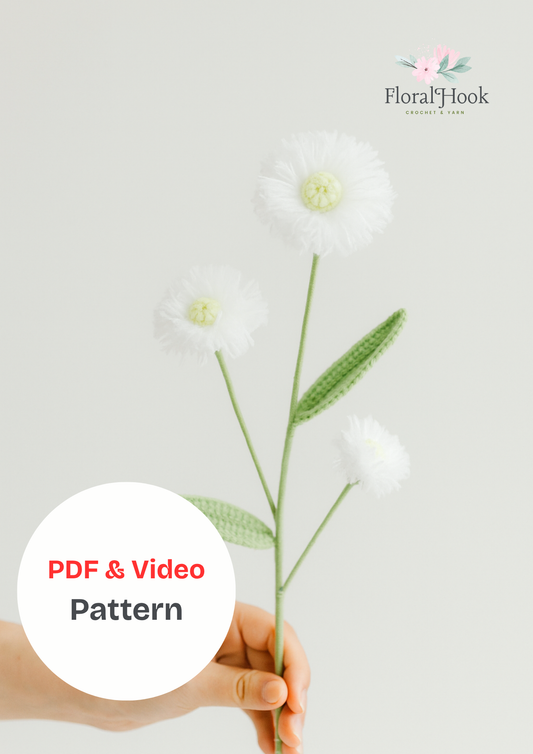PDF & Video Pattern - Fleabane Flower