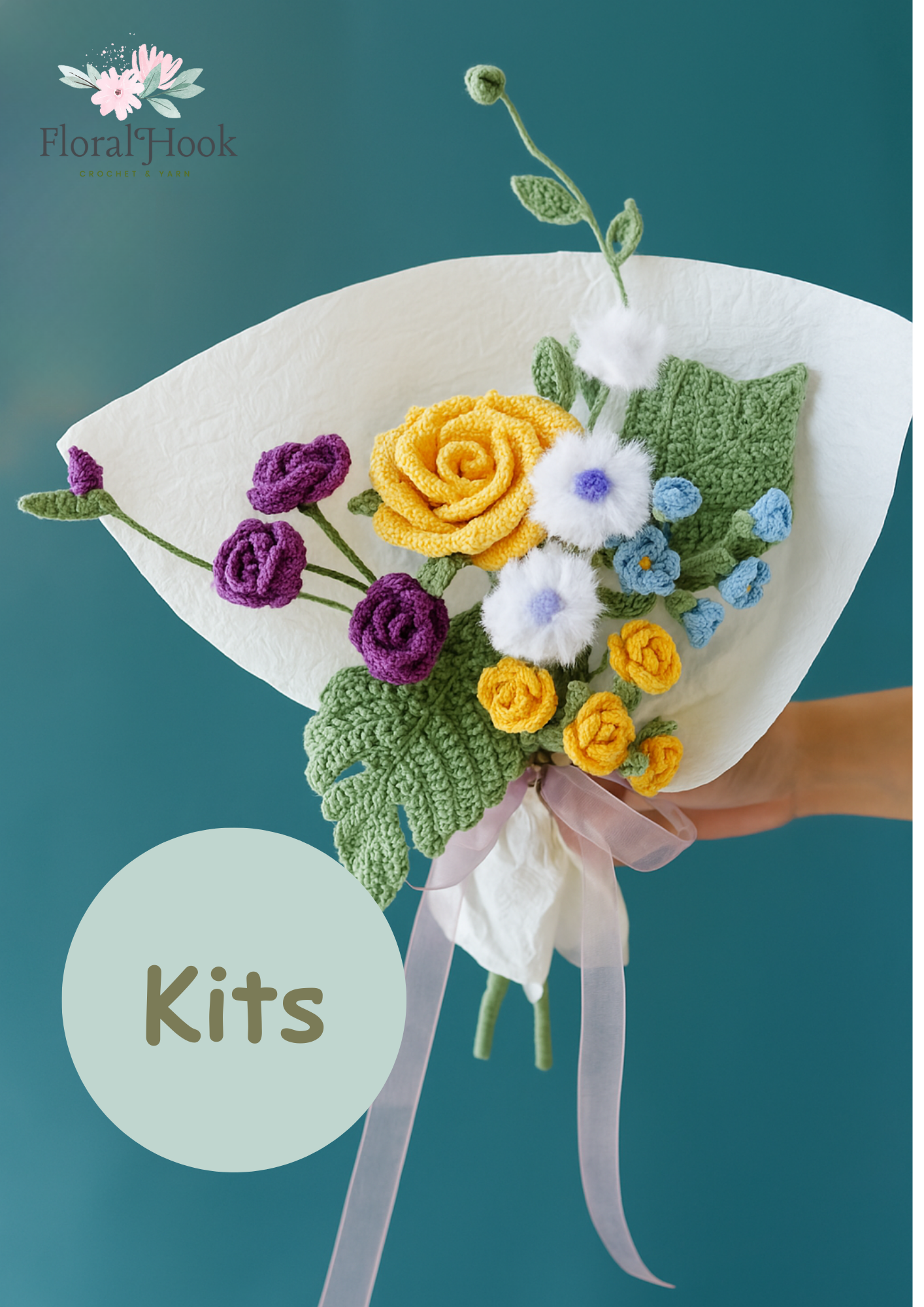 Big Thai Rose Bouquet Kit-with video pattern
