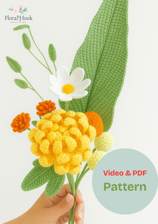 Chrysanthemum Bouquet Kit-with video pattern