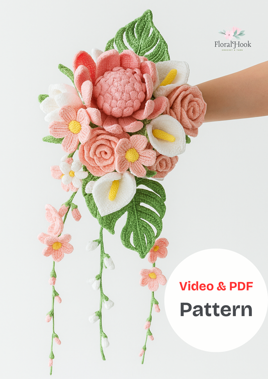 Romantic Wedding Bouquet - with PDF pattern