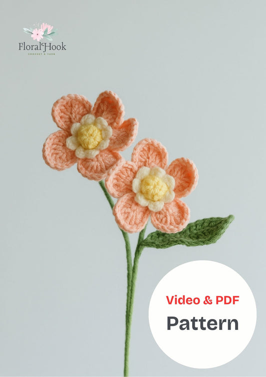 PDF & Video Pattern - Crochet Rosa Canina