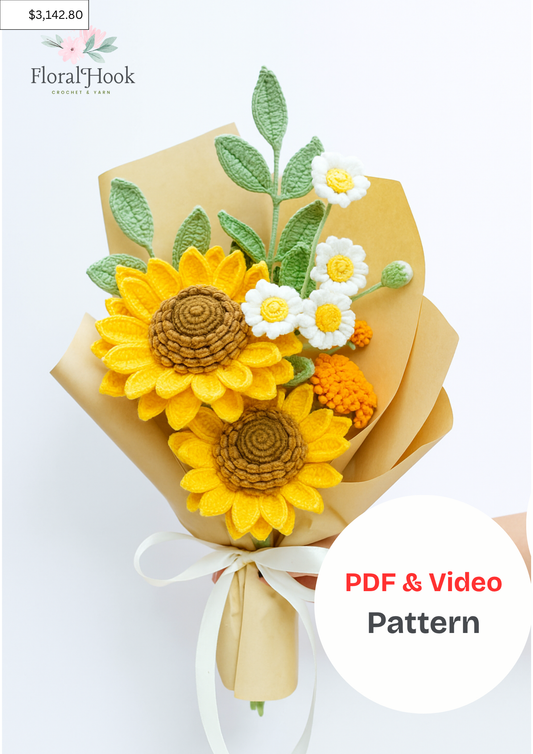 Sunflower Bouquet Kit - with video pattern