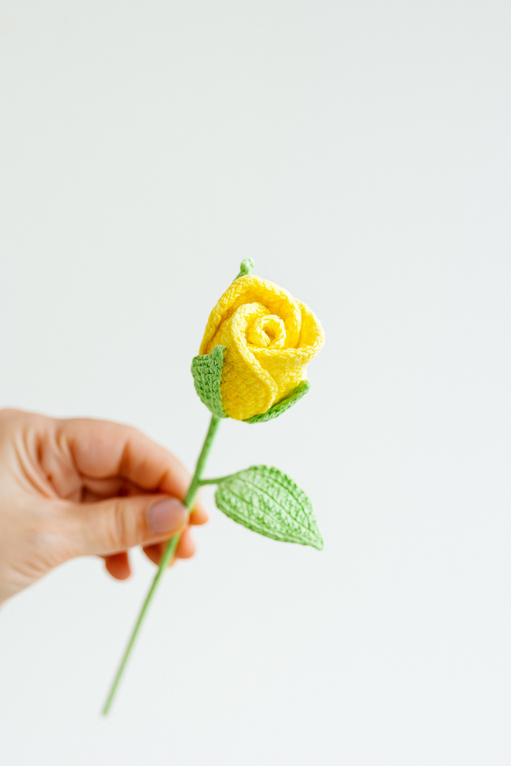 PDF & Video Pattern- Crochet Closed Rose