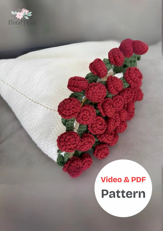 Rose Blanket Bouquet Kit – with video pattern