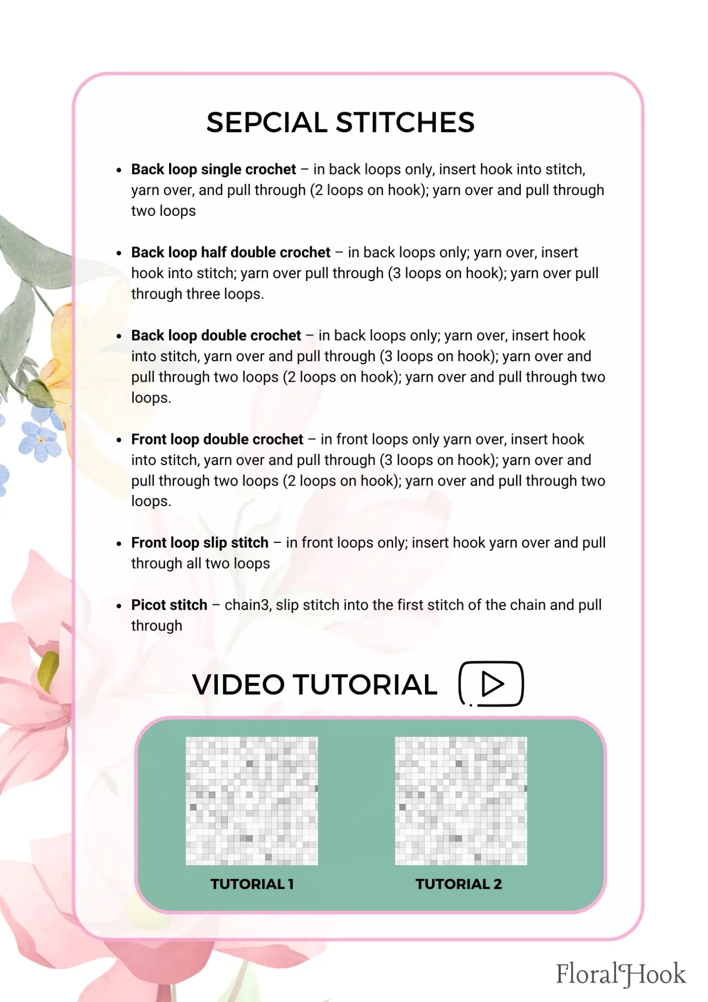 PDF & Video Pattern- Crochet Four Season Leaf